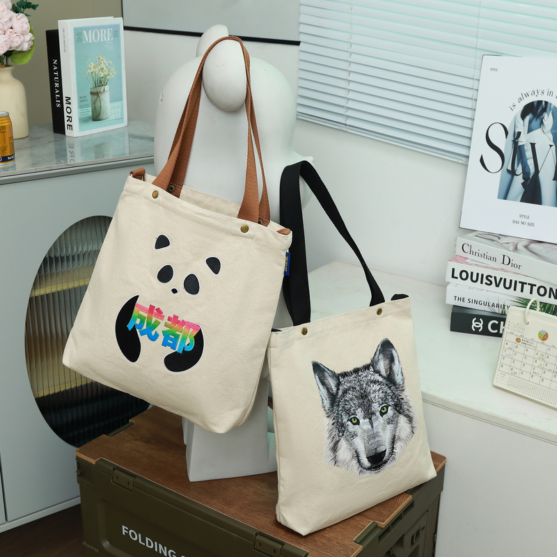 Gahumi Wholesale New Custom Wolf's Head Tote Bag-02